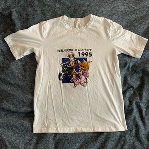 Funny Pokemon White Tee Size Medium